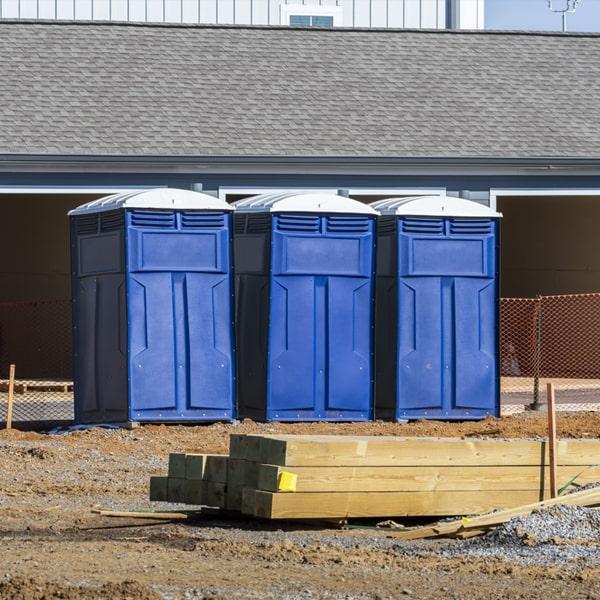 Heavy-duty construction site porta potty in Ambler, Pennsylvania